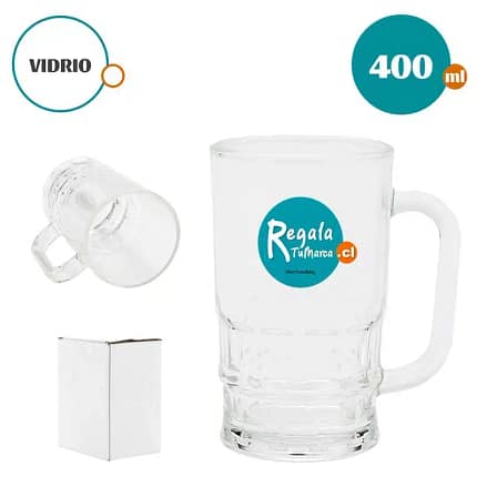 JARRO CERVECERO DE VIDRIO